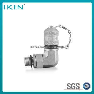 Ikin 90&deg; Elbow Hydraulic Test Coupling with Tube Hose for High Pressure and Fittings