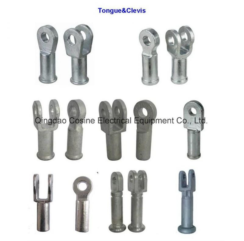 Forged Steel 70kn Tongue and Clevis Polymer Insulator Fitting