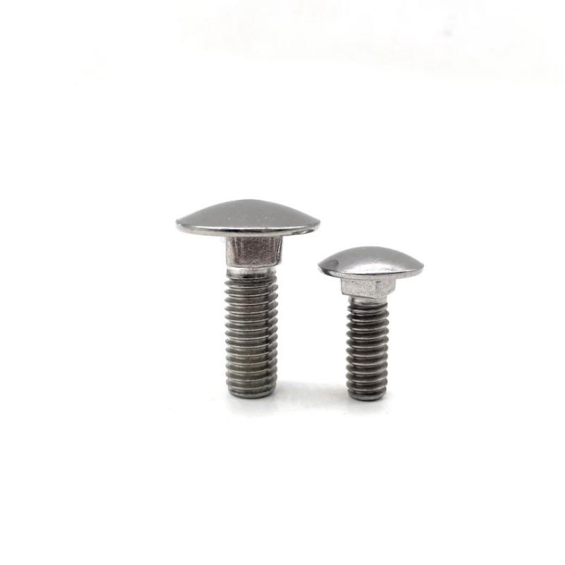 Factory Price Custom Short Neck DIN 603 M6 M8 M10 M12 Stainless Steel Carriage Bolt