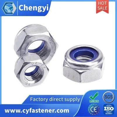 SS304 SS316 DIN982 DIN985 Carbon/Stainless Steel Nylon Insert Lock Nut Nylon Lock Nut