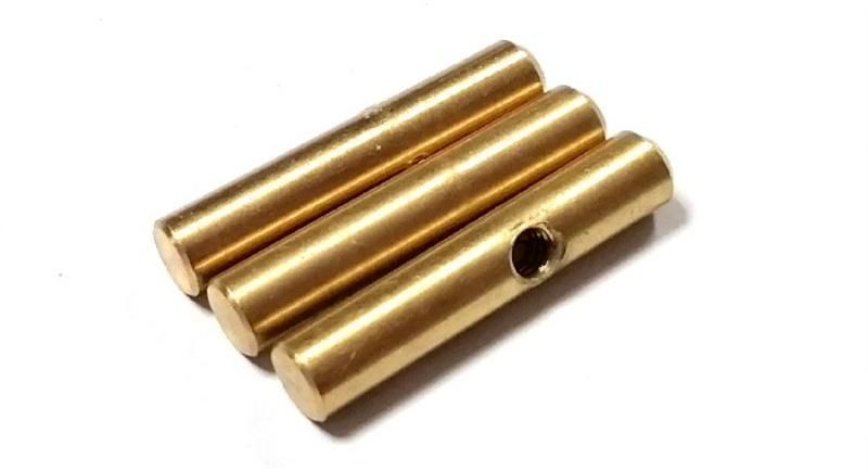 Customized CNC Machining Turning Hole Female Thread Brass Screw Part