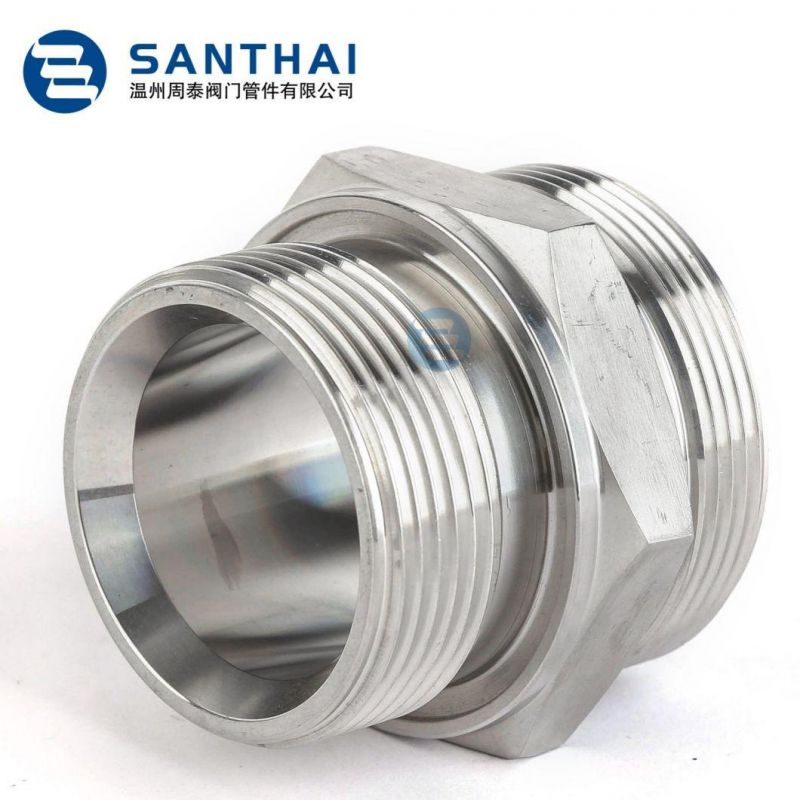 SS304 SS316L Sanitary Stainless Steel Nut Male Female Coupling Non-Standard Nut Customized Screw NPT Bsp SMS DIN