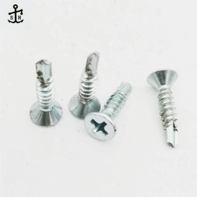 Galvanized Cross Recessed Countersunk Head Self-Drilling Tapping Screws Made in China
