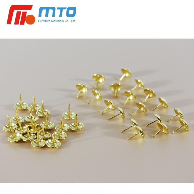 Sofa Upholstery Tacks Wooden Furniture Decorative Tacks Hobnail Thumb Nails (Gold)