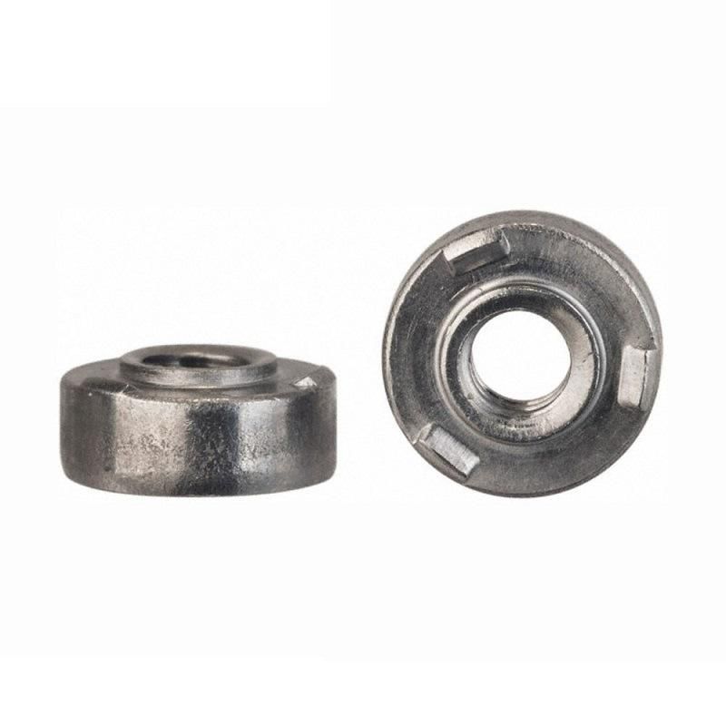 Stainless Steel Cylindrical 304 Weld Nut Threaded Sleeve Rod Round Coupling Connector Tube Nuts