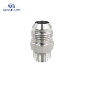 37 Degree Male Jic to NPT Male Pipe Connector (STAINLESS)