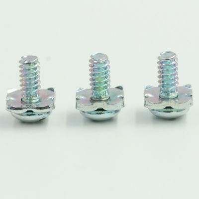 M4X8 Pan Head Square Washer Attached Sems Combination Screws