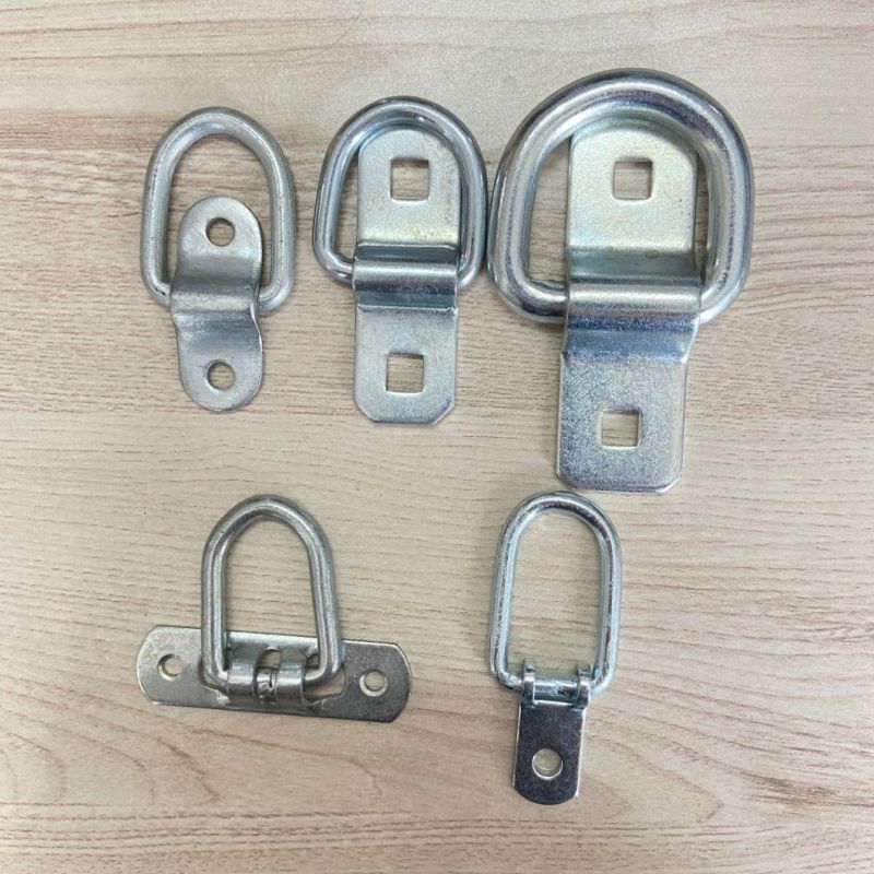 Zinc Plated Forged Bolt on Lashing Ring D Ring