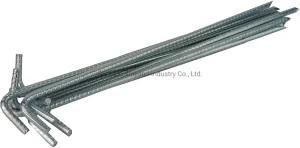 12&quot; Rebar Heavy Duty Galvanized Steel Ground Stakes