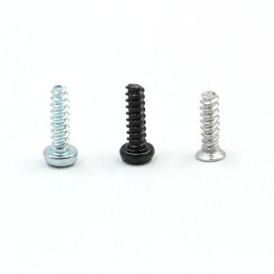 China Custom M1 M1.6 M2 M2.5 Carbon Steel Pan Head Flat Head Micro Small Self Tapping Screws