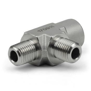 Stainless Steel Pipe Fittings NPT Bsp Male Female Branch Street Elbow Tee