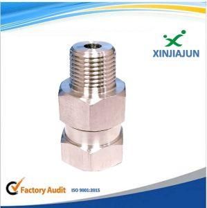 High Precision Nickel-Plated Brass Push to Connect Air Fitting, NPT Male Thread Straight Push Lock Fitting
