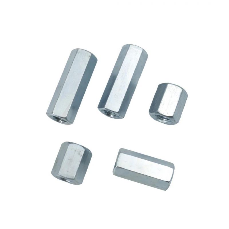 M8 DIN6334 Hexagon Coupling Nut with Zinc Plated