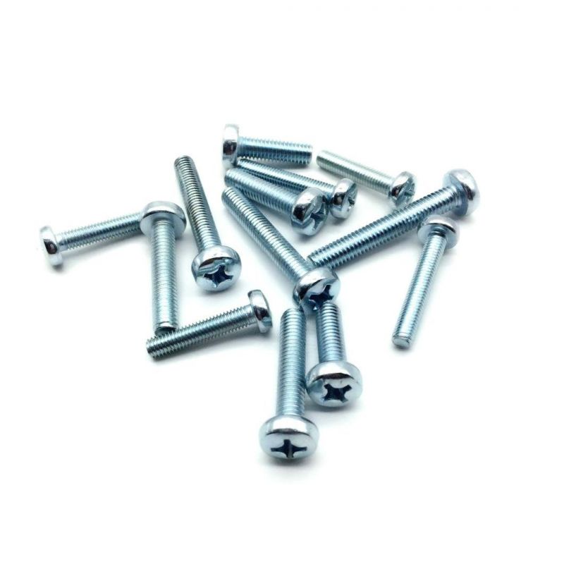 DIN7985 pH Cross Recessed Raised Cheese Head Screw M3.5X6 with Zinc Plated