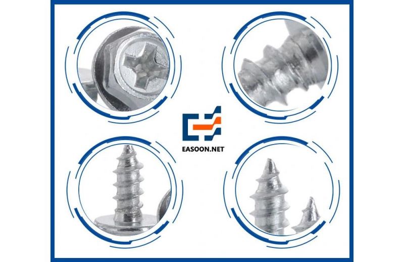 Galvanized Wood Screws Self Tapping Screws Hex Flange Head