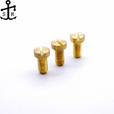 JIS B 1101 M4 Brass Slotted Pan Head Machine Screws Made in China