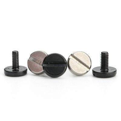 M1.2 Carbon Steel Galvanized Ultra Profile Head Slotted Screw Black