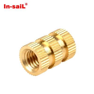 China Supplier Fastener Service Symmetrical Brass Threaded Inserts Nut for Plastic Manufacturer