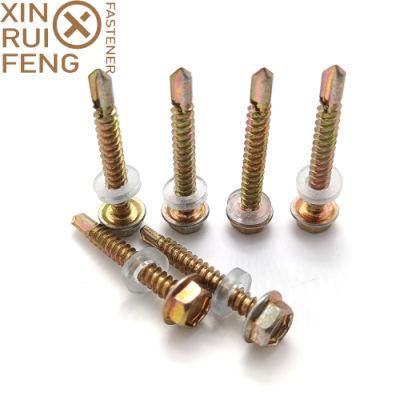 Self Drilling Screw with PVC Washer Hex Head Roofing Screw China Wholesale Fastener