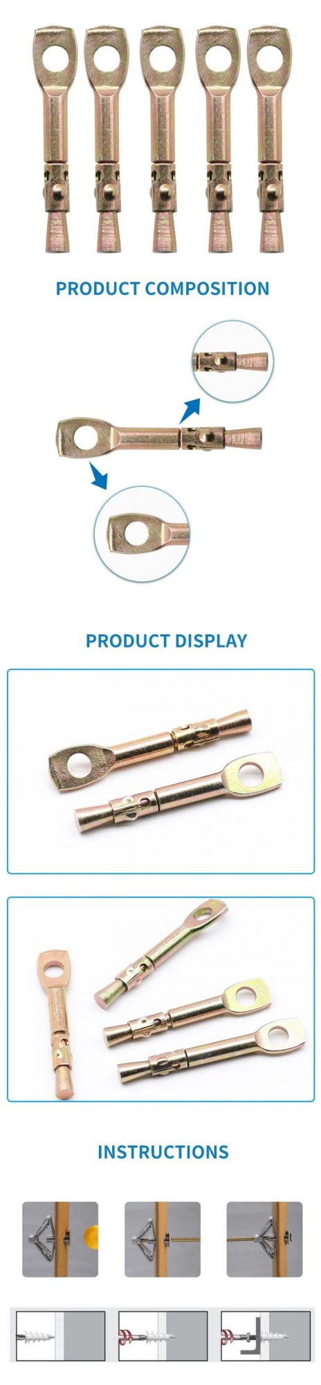 Customized No Weifeng Bulk Packing or Other M5-M30 DIN7504-K Anchor