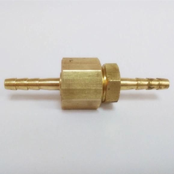 Misumi Straight Brass Water Male Nipple with Hose Barb