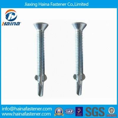 Zinc Plated (countersunk) Csk Head Self Drilling Screw with Wing