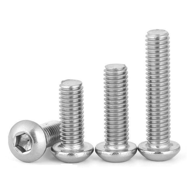 Top Quality ISO7380 Stainless Steel Socket Button Head Bolts Allen Screws A2 A4