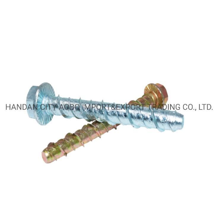 Zinc Plating and HDG Hex Head Concrete Screws with Reasonable Price and High Quality