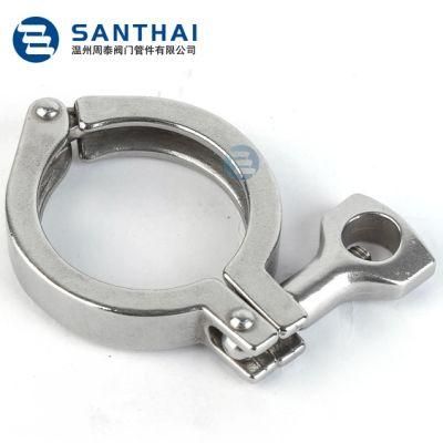 SS304 SS316 Stainless Steel Quick Connected Clamp / Sanitary Clamp Tc Clamp 13mhh Hygienic Grade Pipe Fitting Valve Fitting
