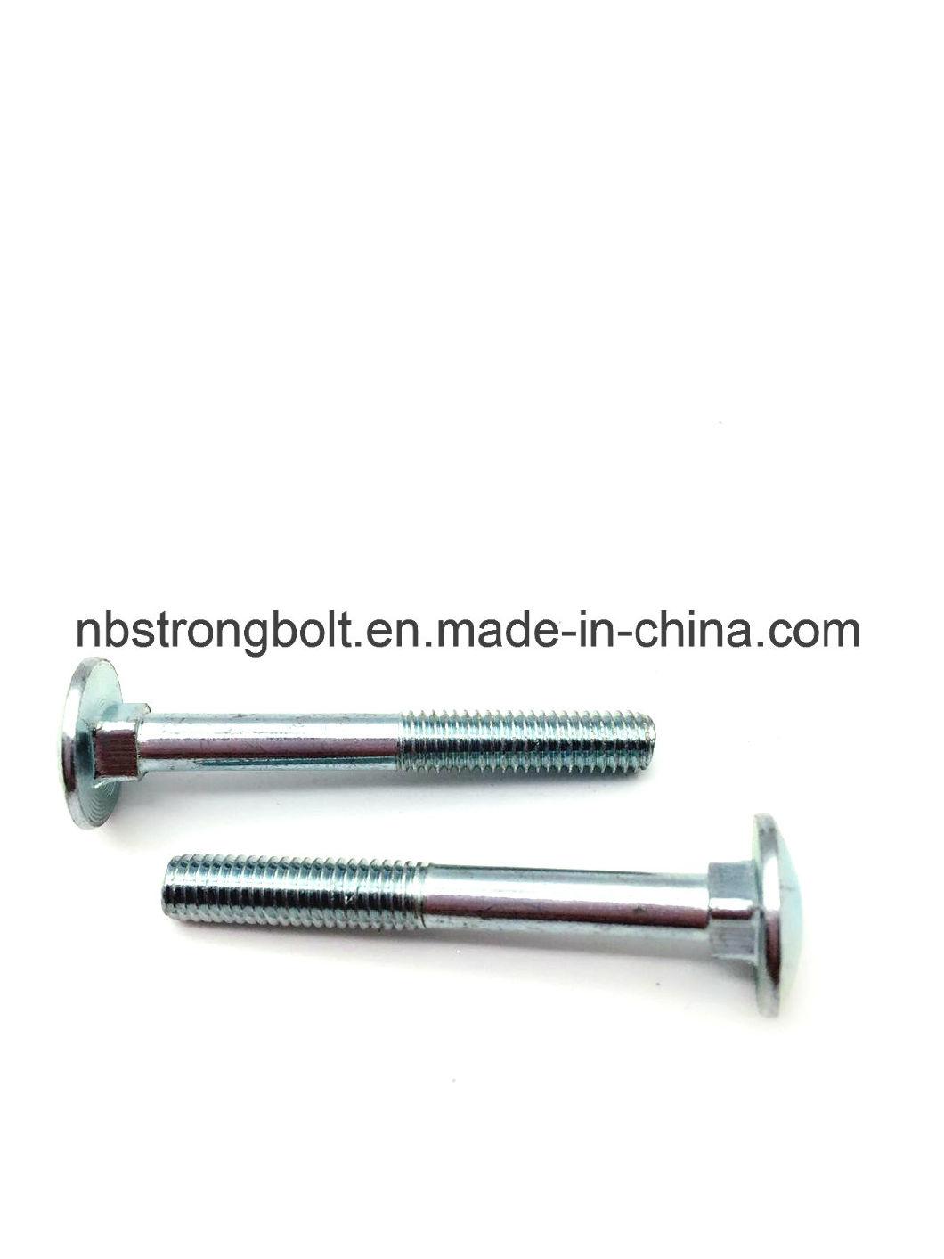 Mushroom Head Square Neck Bolt Screw with Zp