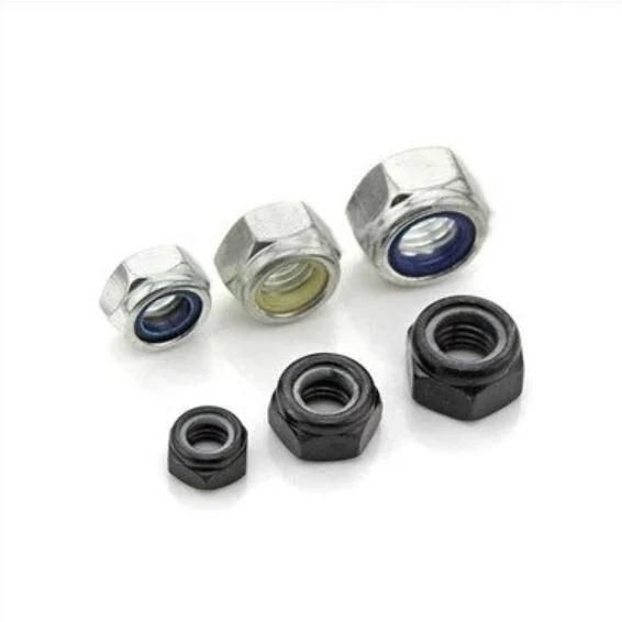 Hexagonal Flange Nylon Lock Nuts with Non-Metallic Insert, Hex Nut, K Lock Nut, 2h Nut