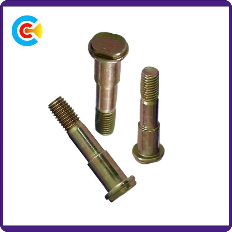 DIN/ANSI/BS/JIS Carbon-Steel/Stainless-Steel 4.8/8.8/10.9 Galvanized Oval Step Screws for Building Railway