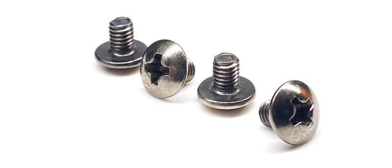 Black Nickel Plated Carbon Steel Phillips Truss Mushroom Cross Screw