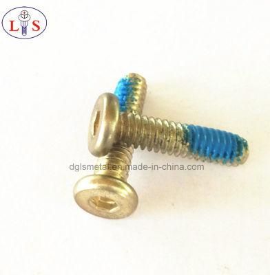 Hexagon Socket Flat Head Machine Screw with Nylok