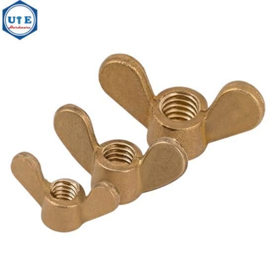 DIN315 M3 M4 M6 M8 Custom Galvanized Wing Nut Titanium Plastic Wing Nut Brass Wing Nut