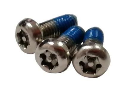 Nickel Plated M2 M3 M4 M5 M6 M8 Pan Head Torx Pin Anti Theft Security Screws with Nylok Patch