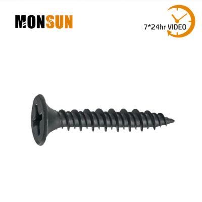 Black Gray Phosphated Phillips Drive Bugle Head Hi-Lo Thread Self Tapping Drywall Skirting Screw
