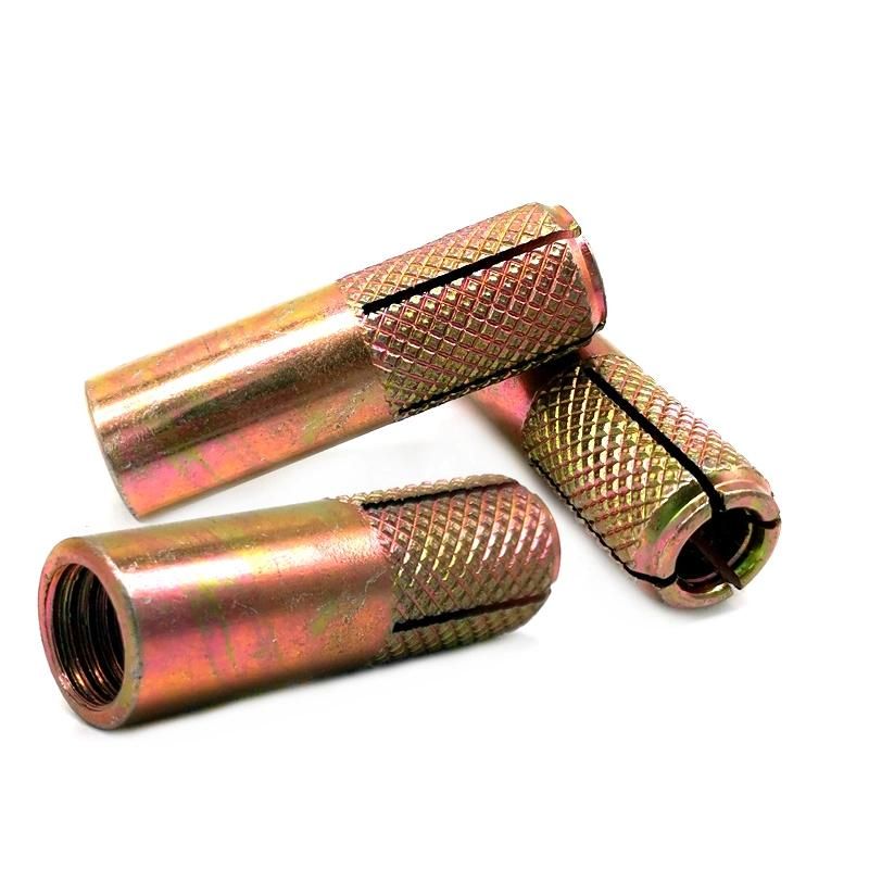Carbon Steel Zinc Plated Drop in Anchor Bolt with Knurling