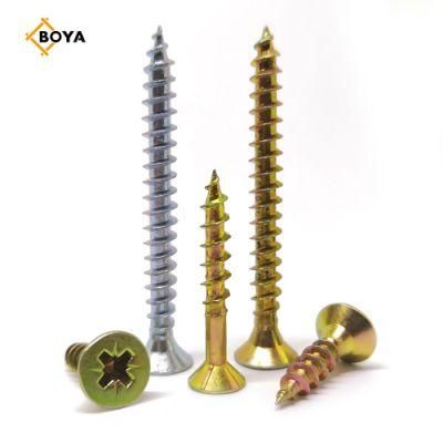 Bulk Price Stainless Steel Full Thread C1022 Csk Head 45mm 50mm Pozi Drive DIN7505 Chipboard Screw