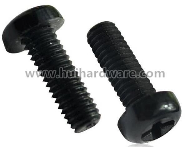 Black/White Nylon Cross Recessed Phillip Pan Head Screws M2-M8