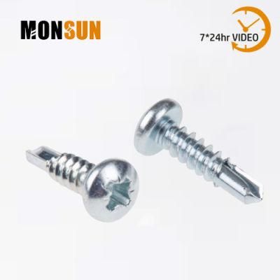 DIN7504 Posidriv Pan Head Self Drilling Sheet Metal Screw