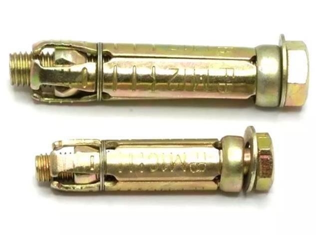 Heavy Duty Steel Materials 4PCS Fix Bolts Only Shild with Hex Nut Anchor Bolt M6 M8 M10 M12 M14 M16 M20