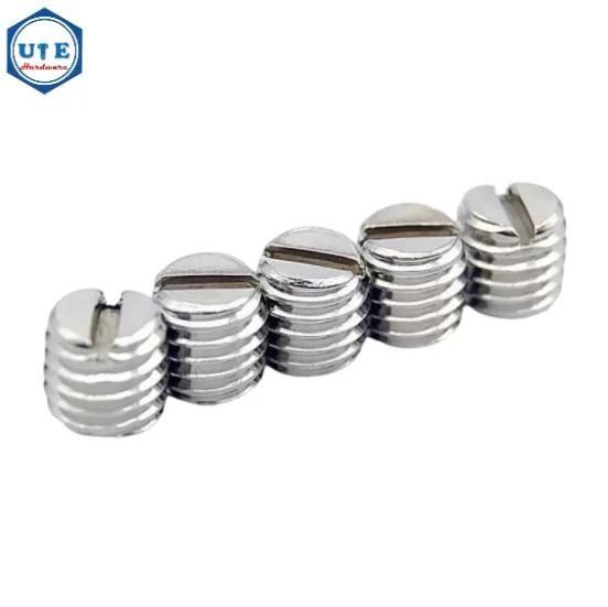 Slotted Flat Point Grub Screws DIN551 Stainless Steel Slotted Set Screw with Flat Point