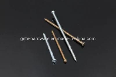 Flat Head and Round Head Concrete Screw Made of Carbon Steel