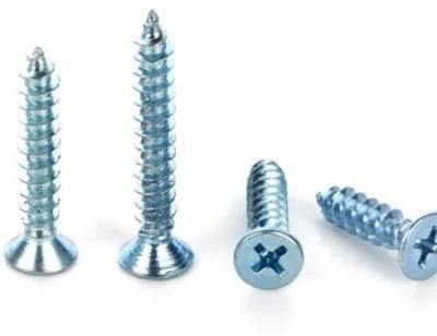 M8-M12 Steel Grade 4.8 8.8 Fasteners Cross Countersunk Head Self Tapping Screws