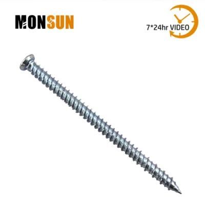 Flat Undercut Head Torx Indenter Sloted Thread Self-Tapping Concrete Screw for Window Made in China
