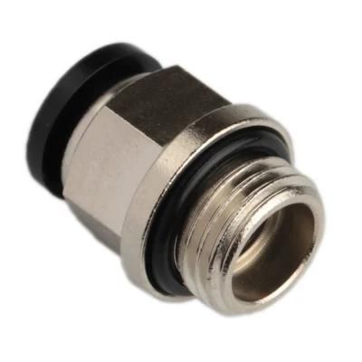 Xhnotion Pneumatic 20 Bar Brass Push in Fitting Male Straight BSPP Thread Push to Connector