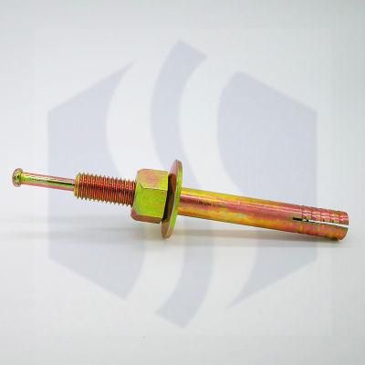 Yellow Zinc Heavy Duty Expansion Hit Anchor/Hammer Drive Anchor Bolt/Pin-Drive Expansion Anchor Bolts/Hit Anchor with Insert Flange Nut