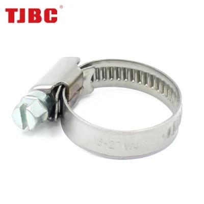 9mm Galvanized Iron German Type Hydraulic Welding Oil Tube Pipe Clip Water Hose Clamp; Adjustable Range 12-22mm
