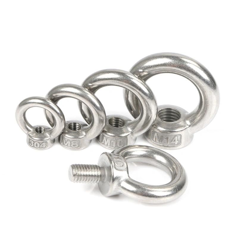 Stainless Steel 304 SS316 DIN582 Forged Lifing Galvanized Oval Eye Nut